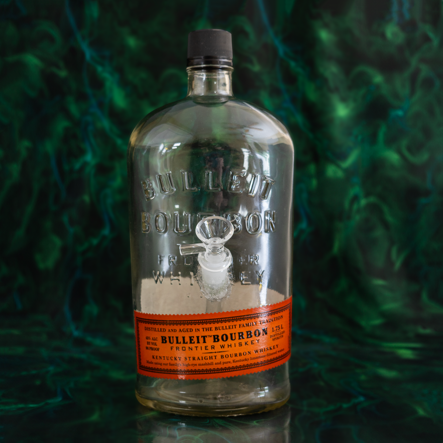 Bulleit Bourbon Bottle Bong