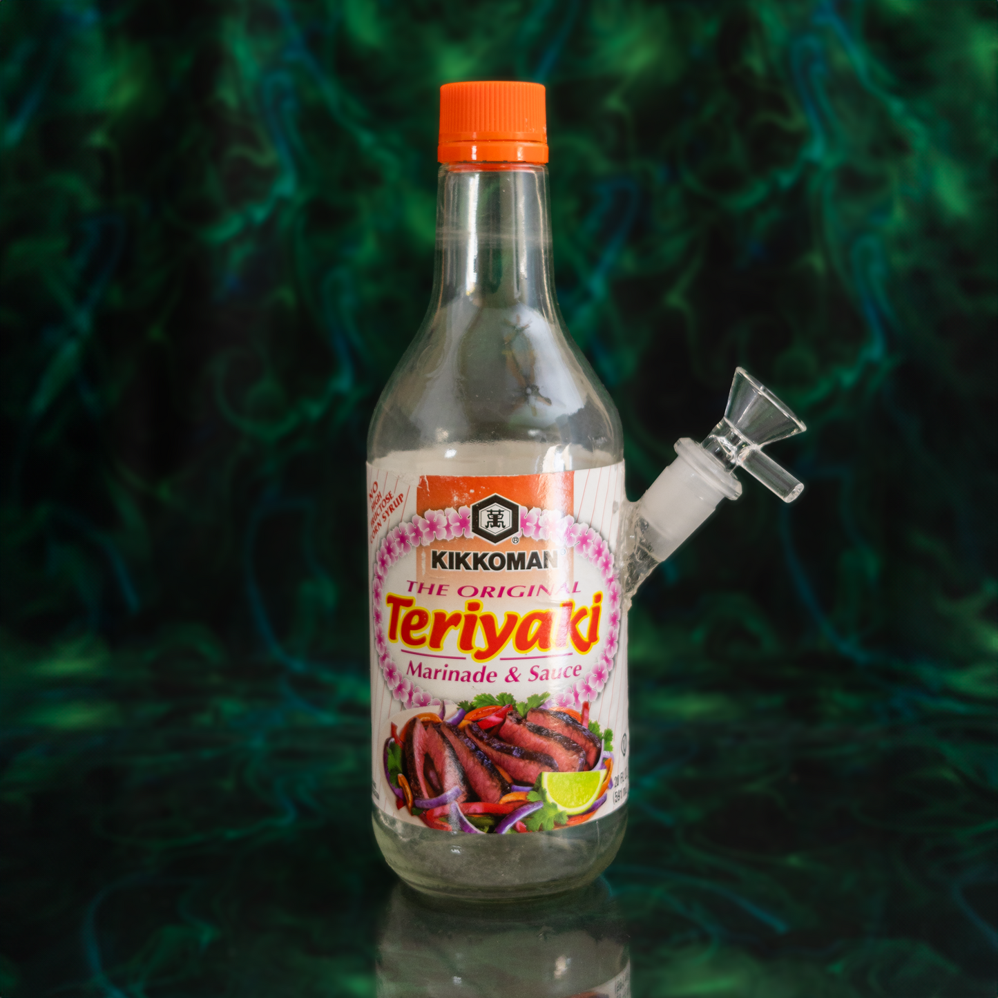 Kikkoman Teriyaki sauce bottle water pipe