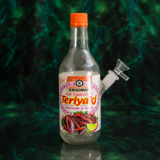 Kikkoman Teriyaki sauce bottle water pipe