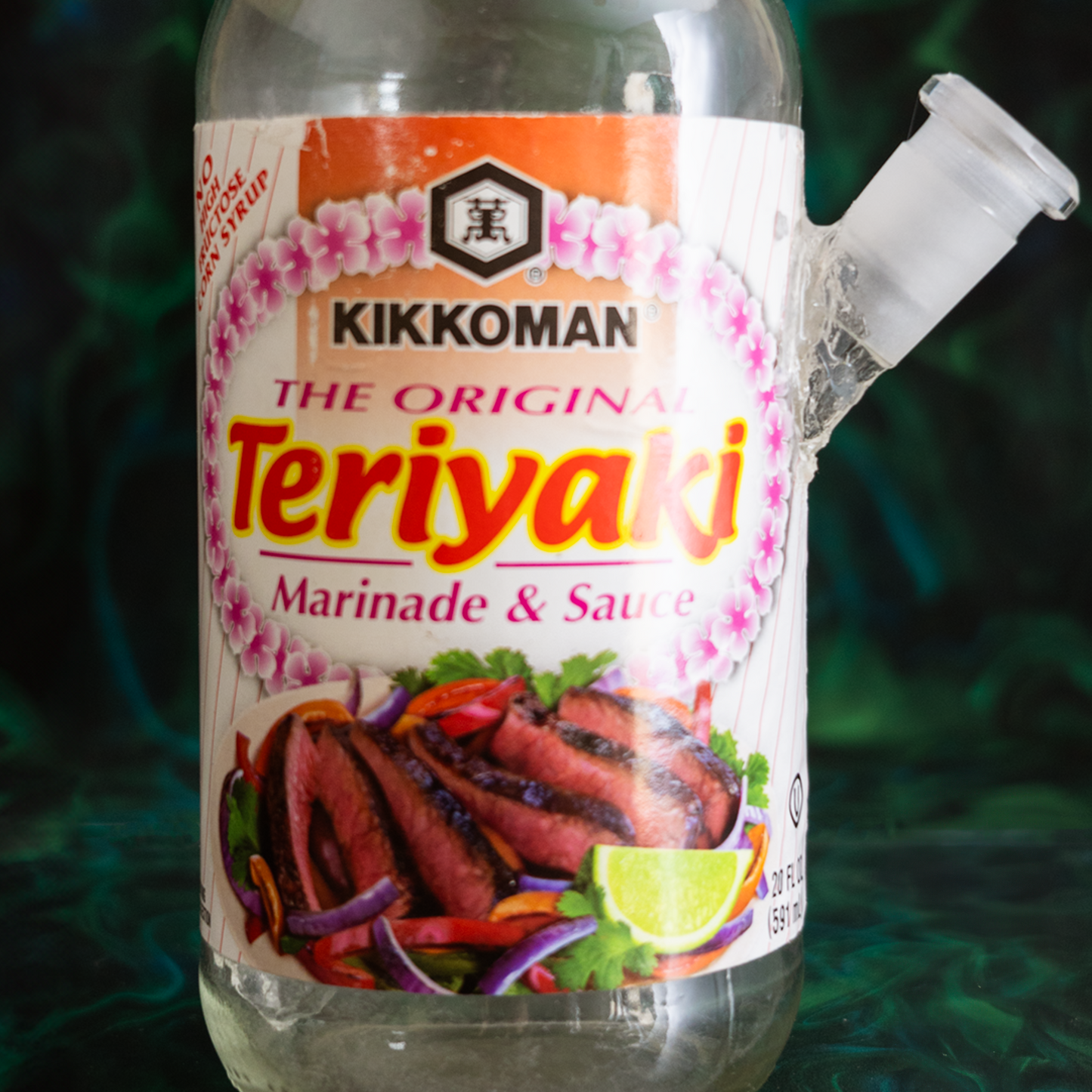 Kikkoman Teriyaki sauce bottle water pipe