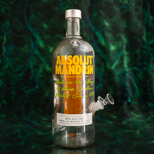 Absolute Vodka Mandrin bottle water pipe
