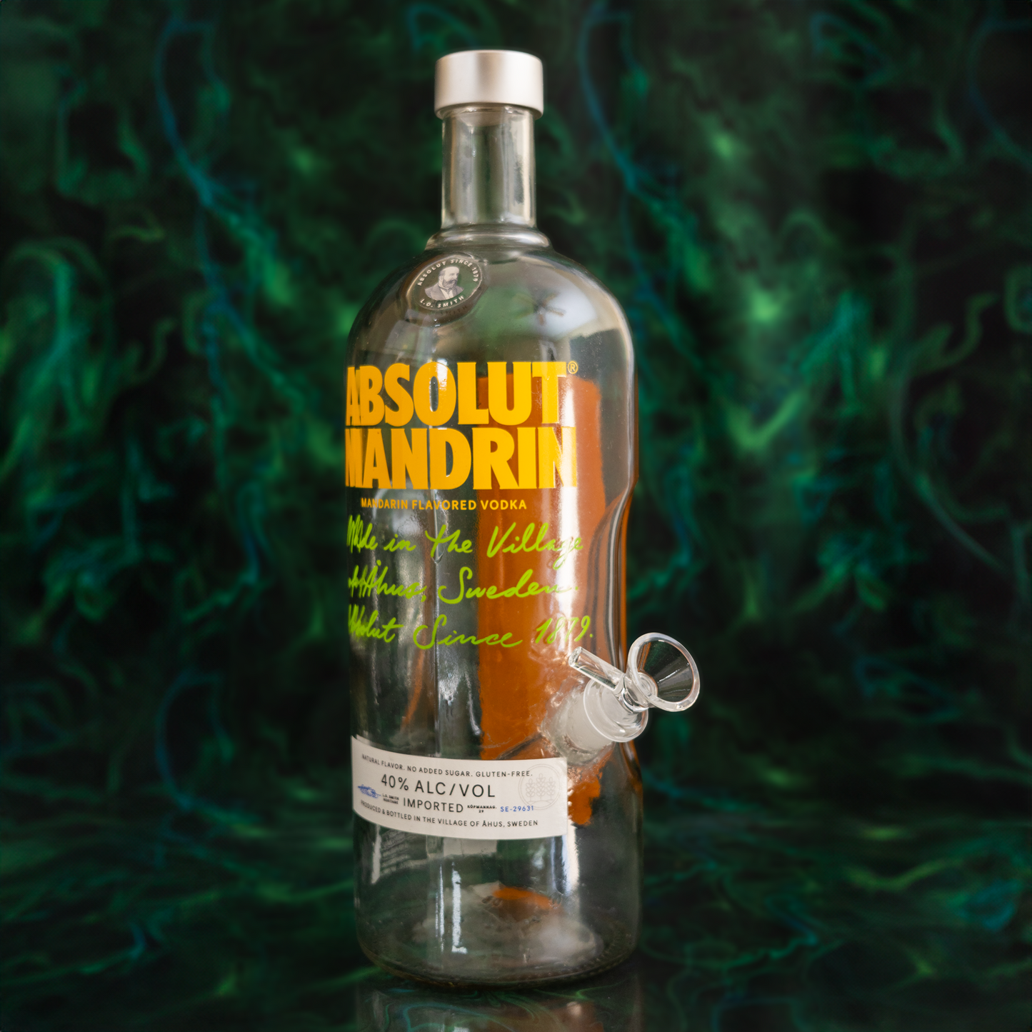 Absolute Vodka Mandrin bottle water pipe
