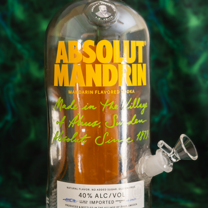 Absolute Vodka Mandrin bottle water pipe